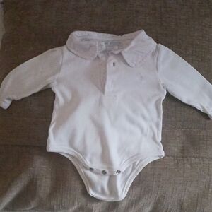 Tommy Hilfiger White Long Sleeve Bodysuit
